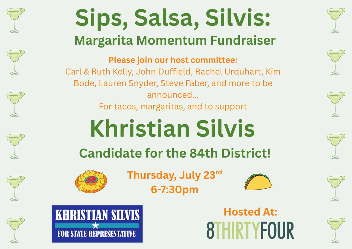 Sips, Salsa, Silvis: Margarita Momentum Fundraiser for Khristian Silvis